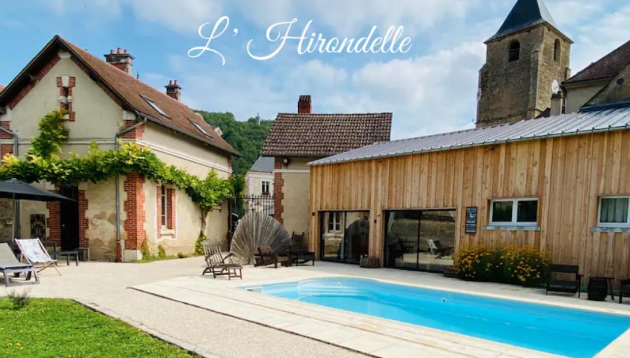 Pool House-L'Hirondelle De Sermizelles- Grand Jardin, Calme Et Nature Aux Portes Du Morvan Exteriér fotografie