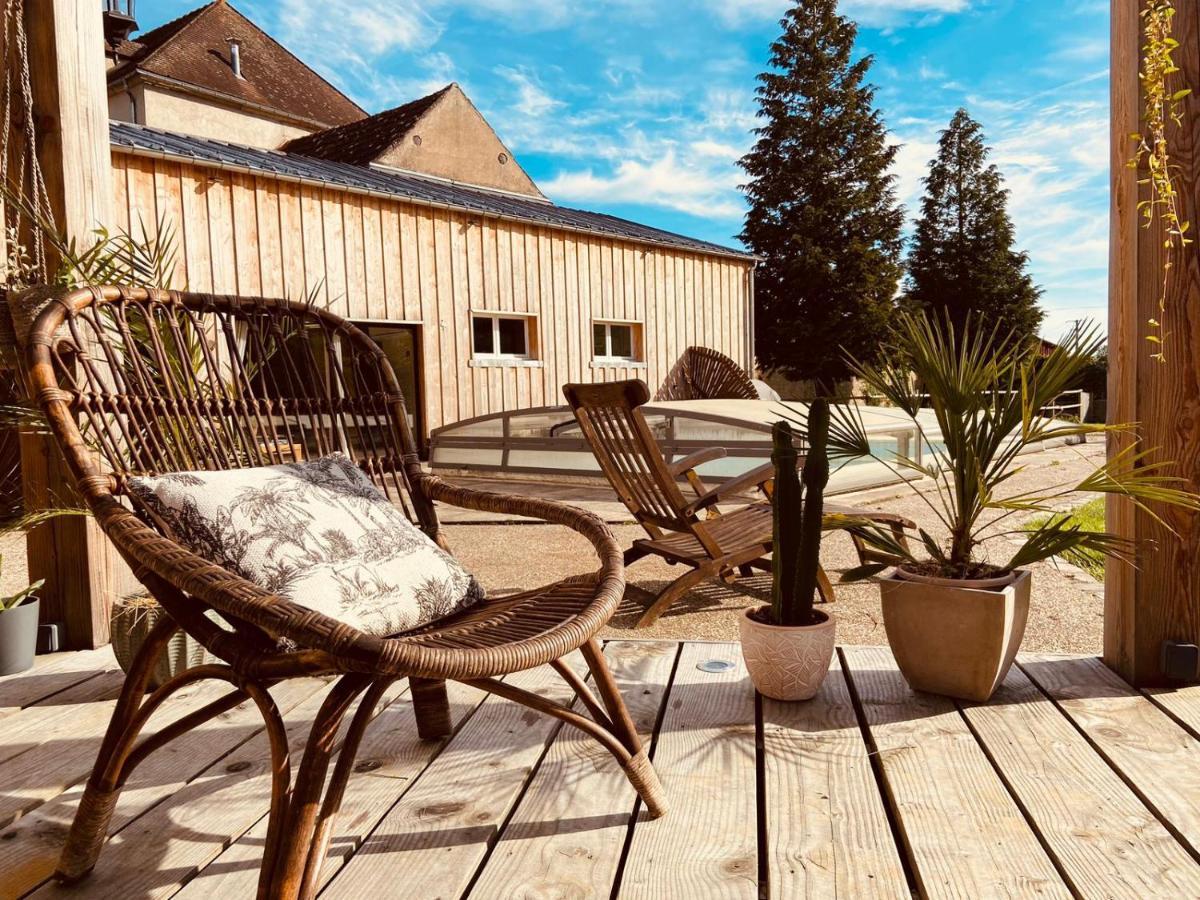 Pool House-L'Hirondelle De Sermizelles- Grand Jardin, Calme Et Nature Aux Portes Du Morvan Exteriér fotografie