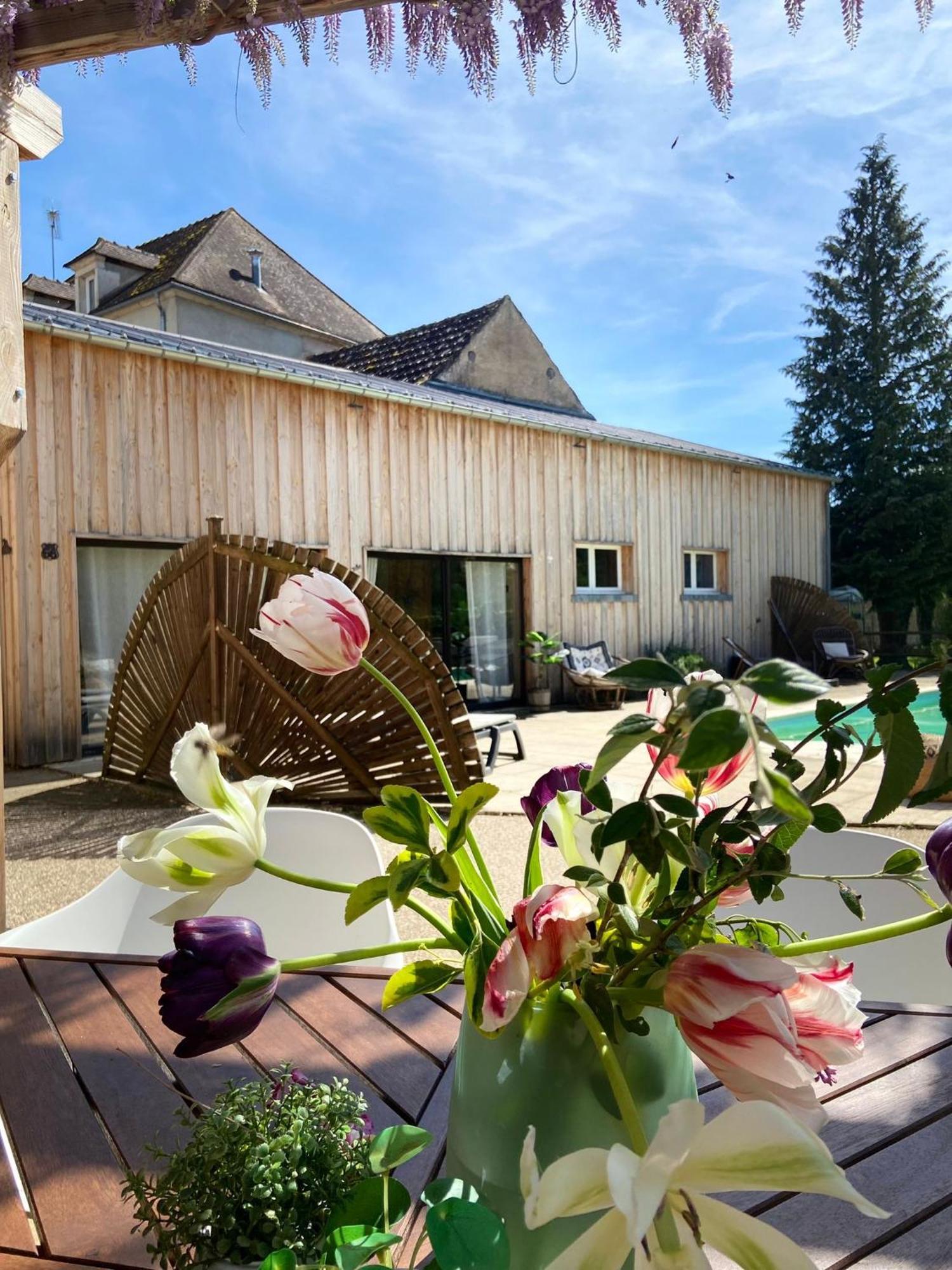 Pool House-L'Hirondelle De Sermizelles- Grand Jardin, Calme Et Nature Aux Portes Du Morvan Exteriér fotografie